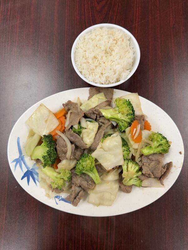 10. Stir Fried Beef Rice Platter