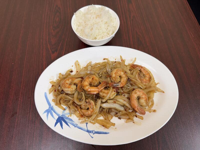 11. Lemongrass Shrimp Rice Platter