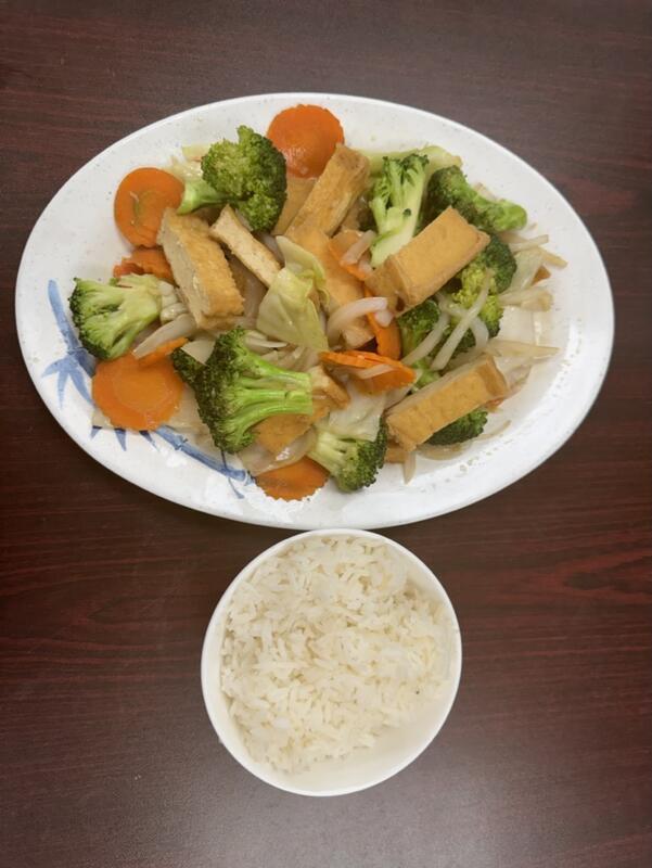 23. Tofu Rice Platter